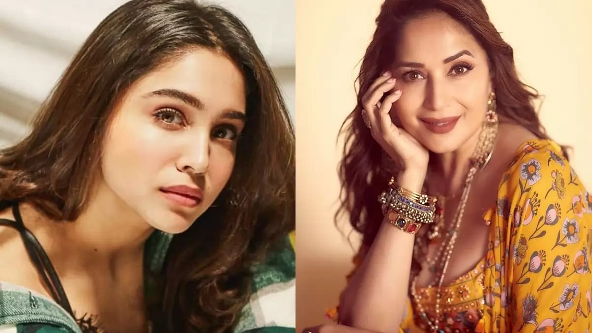 Sharvari and Madhuri Dixit