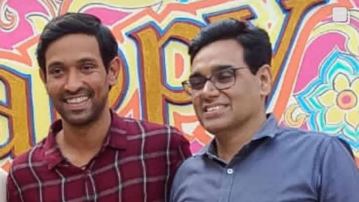 Vikrant Massey With Real-life IPS officer Manoj Kumar Sharma