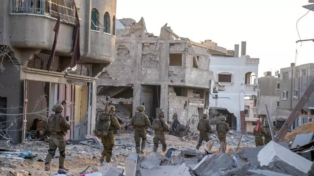 Israeli forces operating in the Gaza Strip in the ongoing war with Hamas.