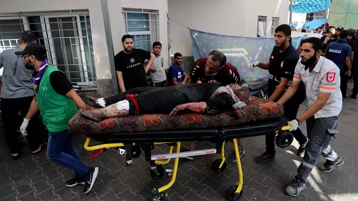 File Pic : Israeli airstrike hits hospital in Gaza 