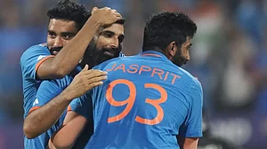 Mohammed Shami (c) was adjudged the Player Of The Match with figures of 7/57