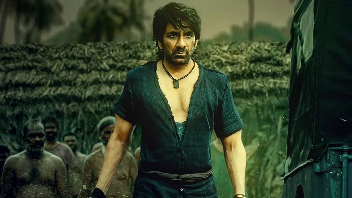 Poster of 'Tiger Nageswara Rao'