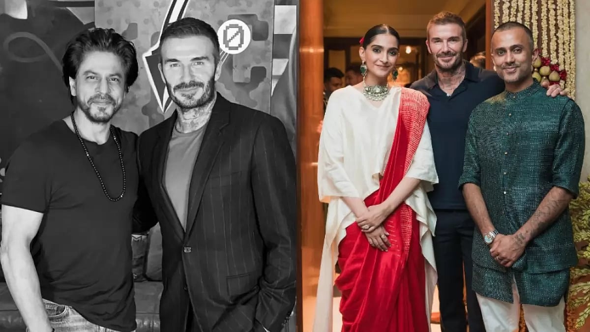 Shah Rukh Khan, David Beckham, Sonam Kapoor, Anand Ahuja
