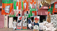 Assembly Elections In Five States Can Be Seen As Straw Vote For 2024 Lok Sabha Polls Up for Grabs: Election materials of political parties on sale in Jaipur, Rajasthan
