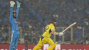 KL Rahul In Action During CWC 23 Final