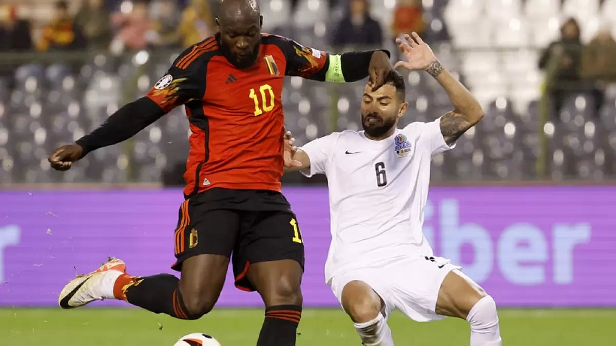 Romelu Lukaku scored his fourth goal against Azerbaijan during the European Championship 2024 match