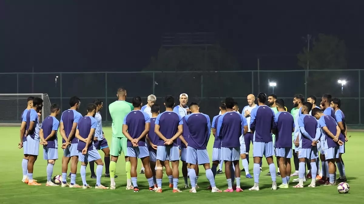 Indian football team in preparation ahead of the Qatar game