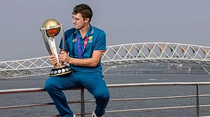 ICC WC 2023: Pat Cummins at Sabarmati Riverfront