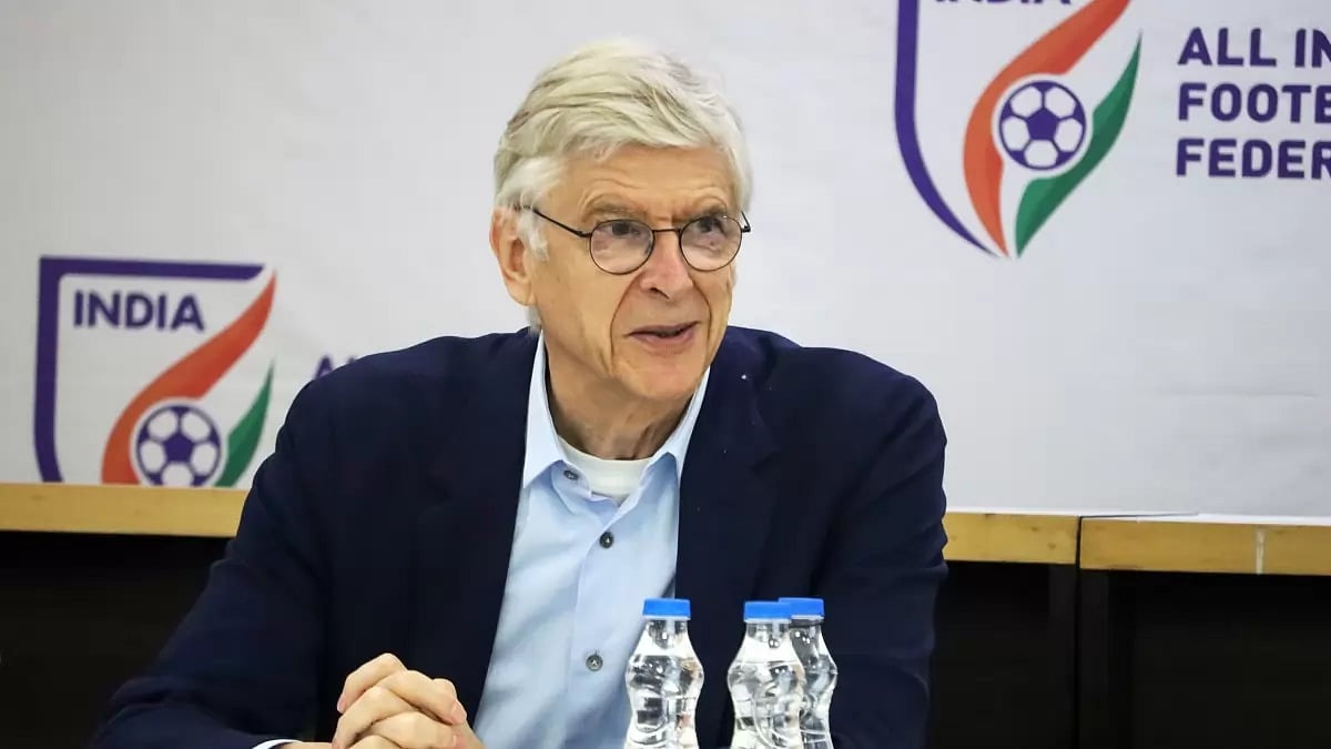 Arsene Wenger at an interaction ahead of the AIFF-FIFA academy inauguration in Bhubaneswar. 