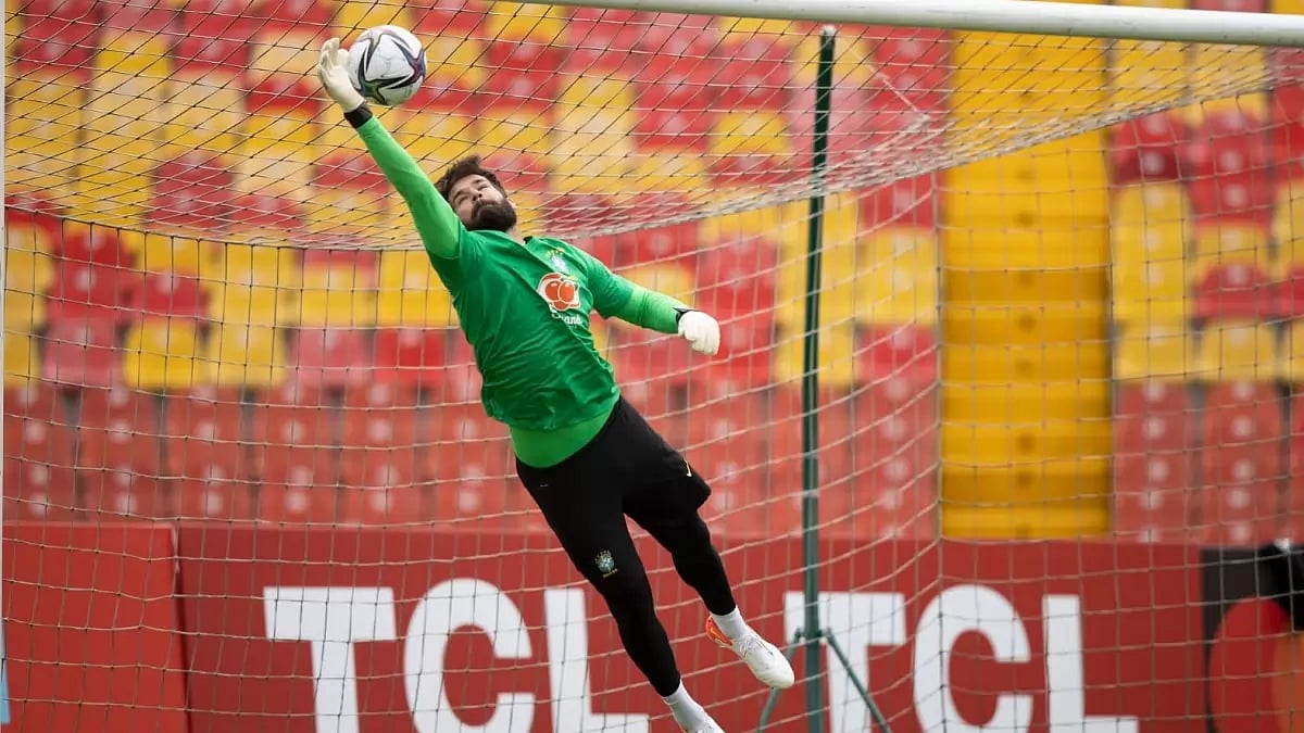 File image of Brazil goalkeeper Alisson Becker.