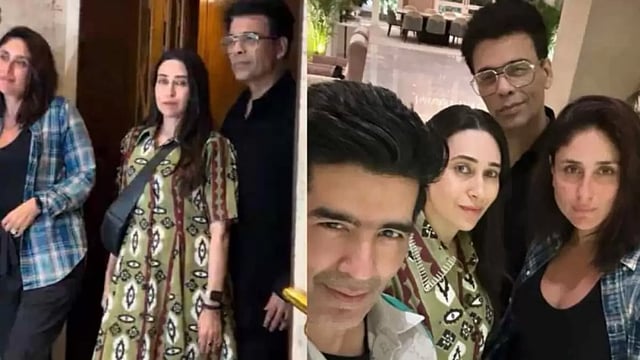 Kareena Kapoor Khan, Karisma Kapoor, Karan Johar Radiate 'Comfort And Love' At Manish Malhotra's House
