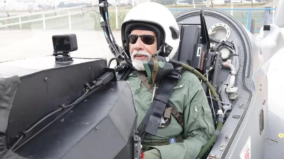 The Prime Minister was in the city to review the ongoing work at its manufacturing facility.