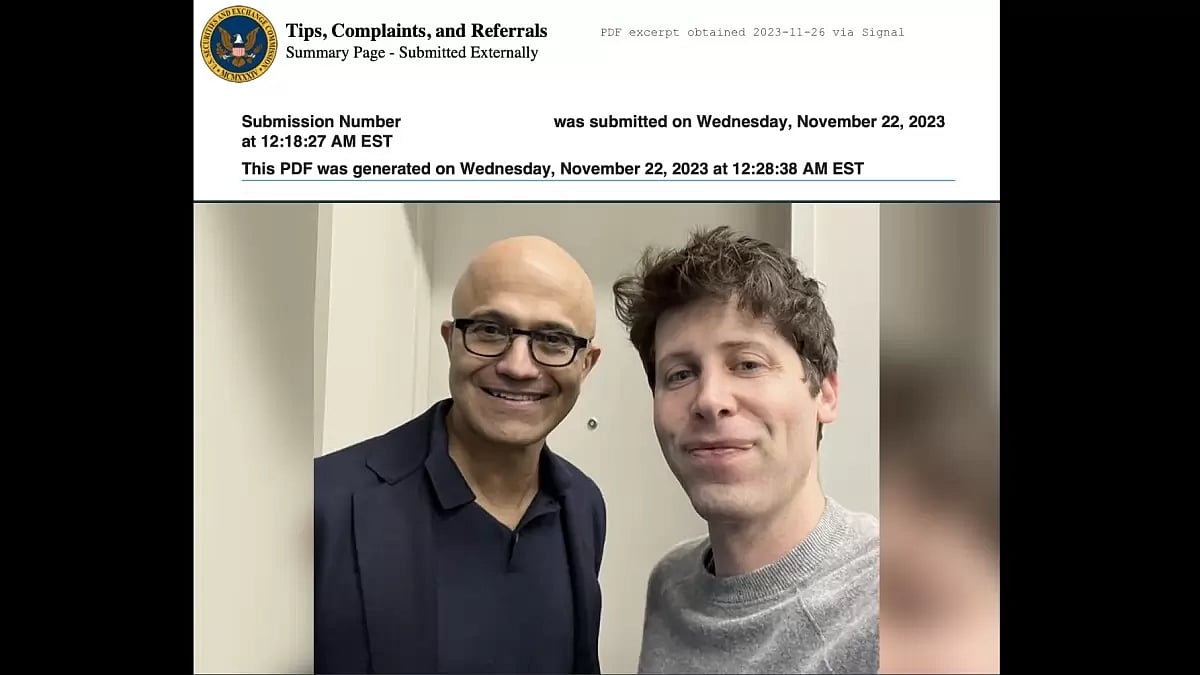 OpenAI CEO Sam Altman & Microsoft CEO Satya Nadella
