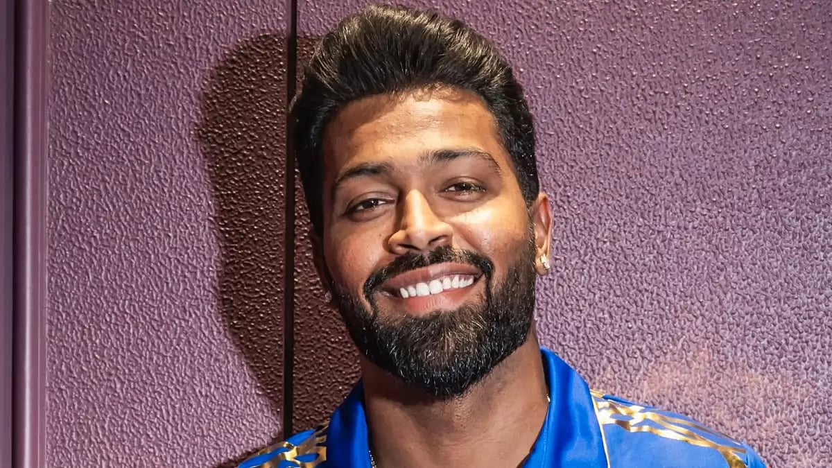Hardik Pandya in Mumbai Indians colours