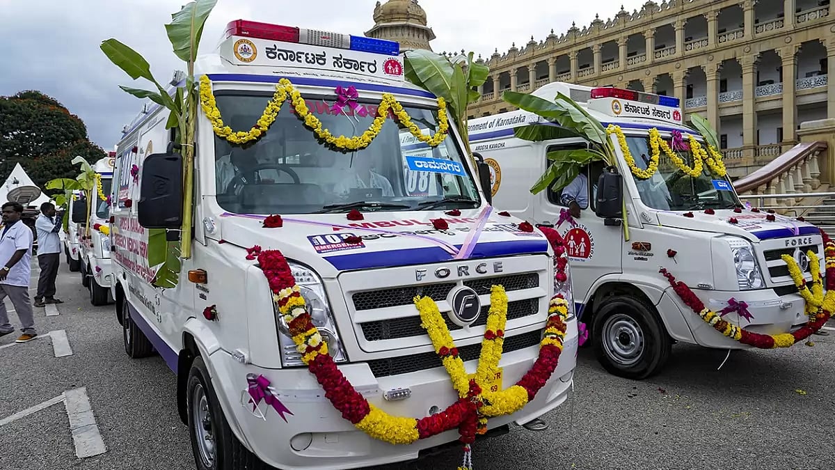 Launch of new ambulances in Bengaluru