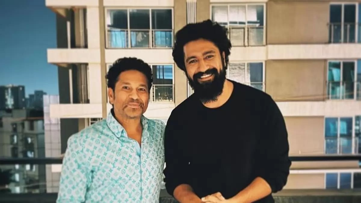 Sachin Tendulkar and Vicky Kaushal