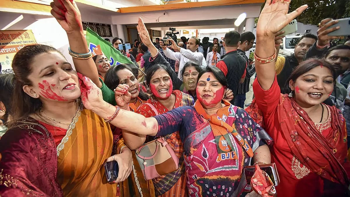 BJP celebrations in Patna
