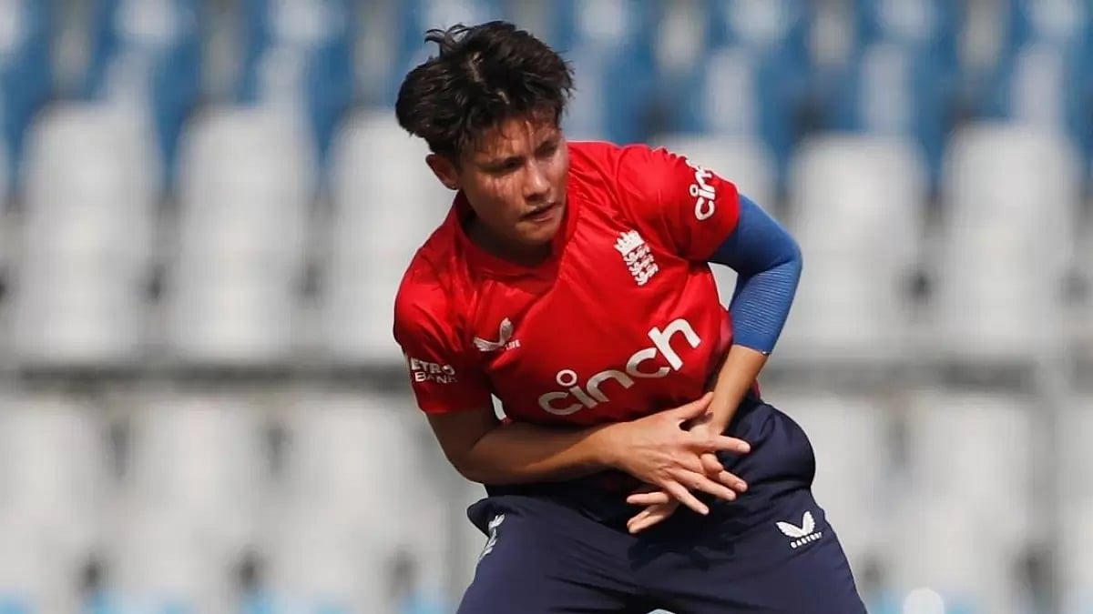 Issy Wong during the match against India Women's A