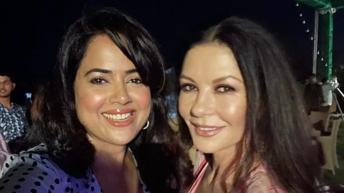 Sameera Reddy With Catherine Zeta Jones