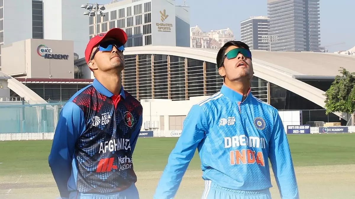 India and Afghanistan captains at the toss