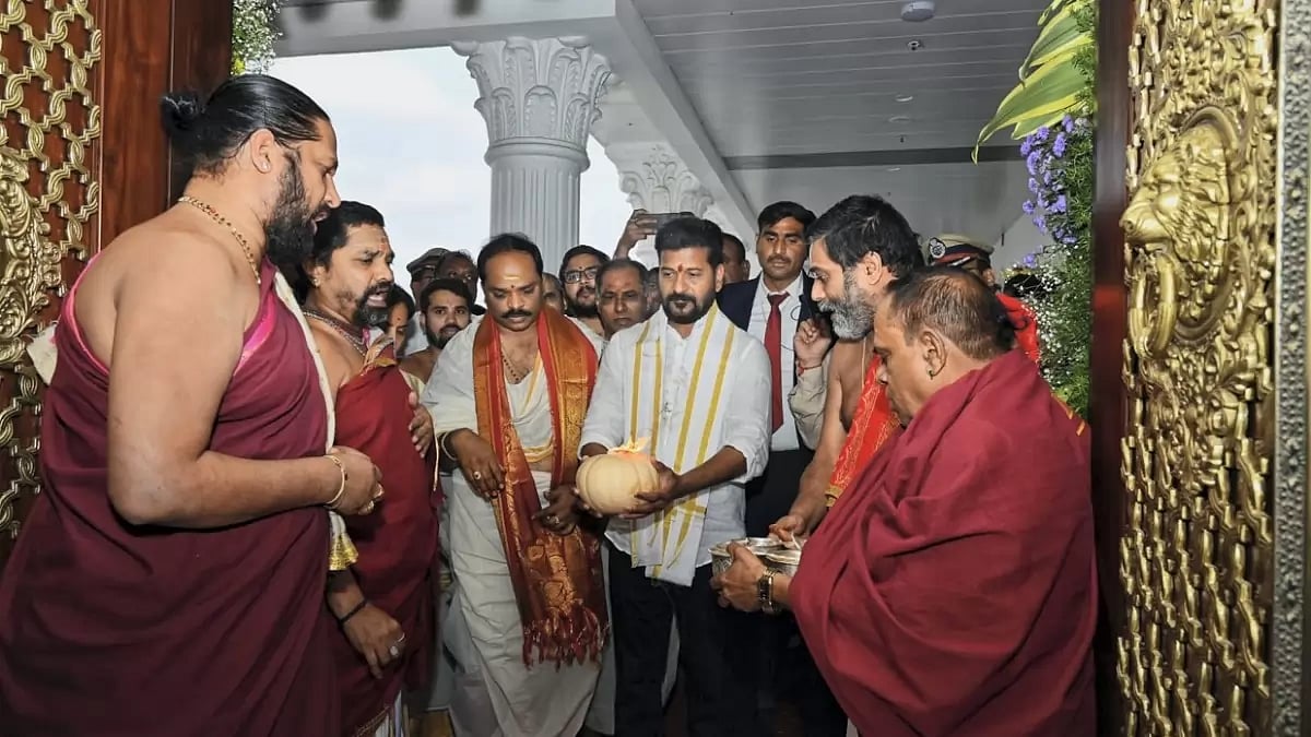 Telangana CM Revanth Reddy At State Secretariat