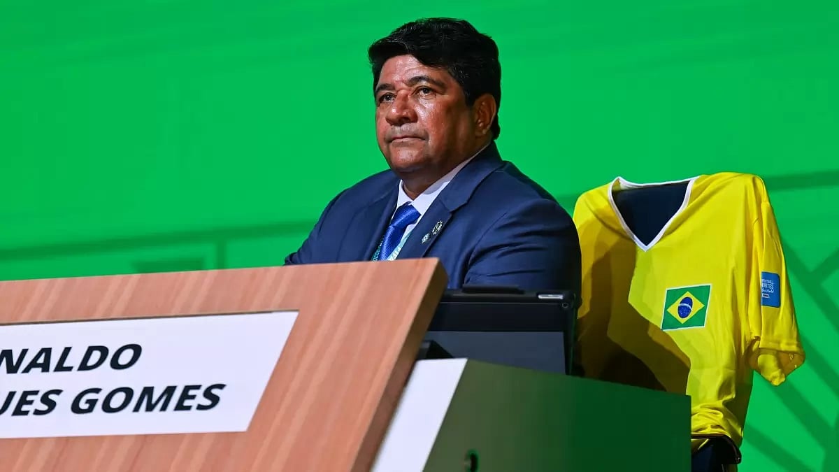 File image of Brazil Football Confederation president Ednaldo Rodrigues.