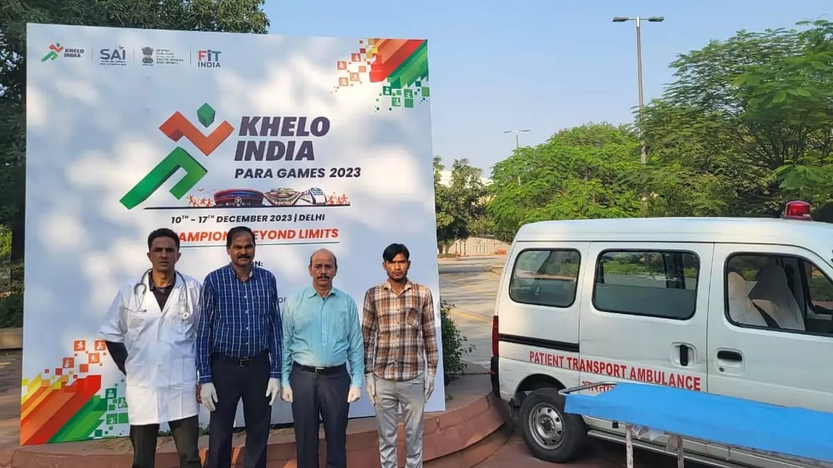 The medical team at the Khelo India Para Games facility