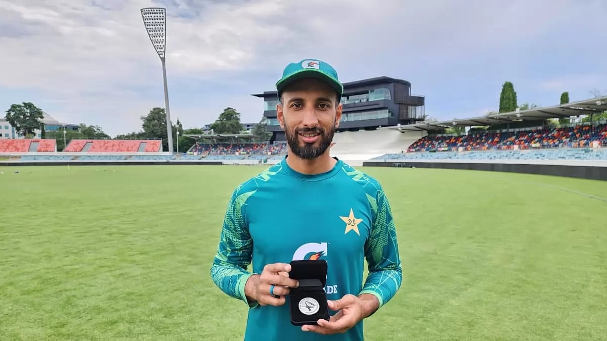 Shan Masood was named player of the match for his double ton in the warm-up match against PM XI