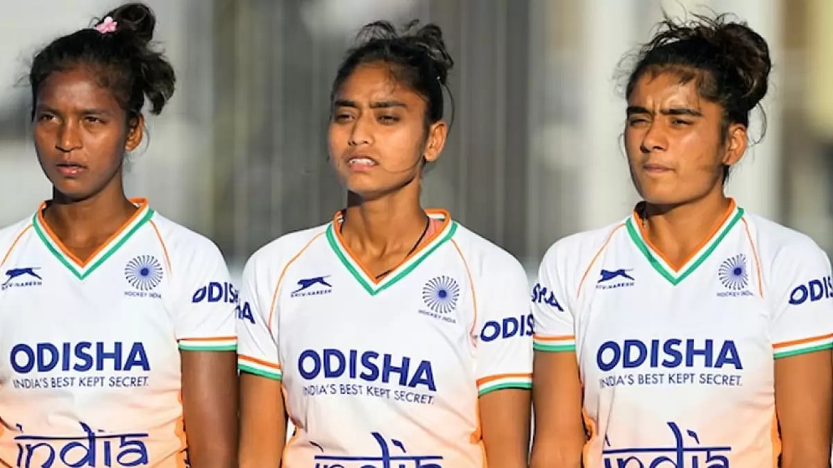 File image of India junior women hockey players