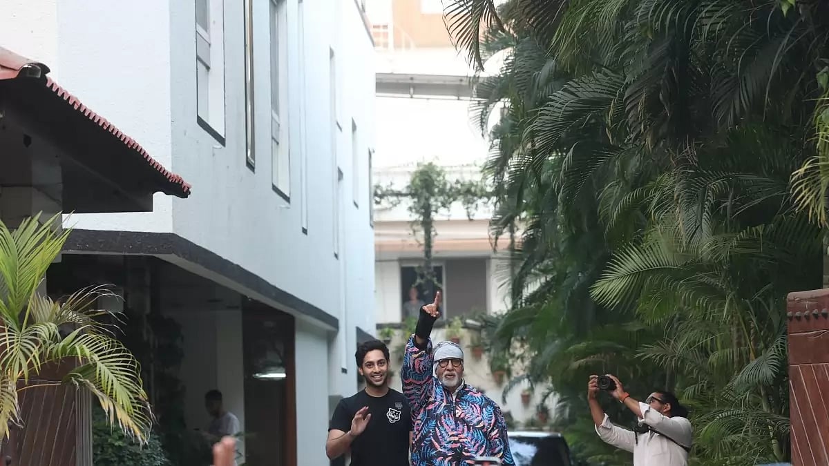 Amitabh Bachchan and Agastya Nanda
