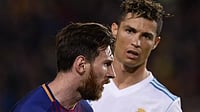 Beckham To Unite Messi-Ronaldo At Inter Miami? Or Will Argentine Return To Barcelona - Rumours Round-Up File Photo : Lionel Messi and Cristiano Ronaldo against each other during an El Clasico match in 2017