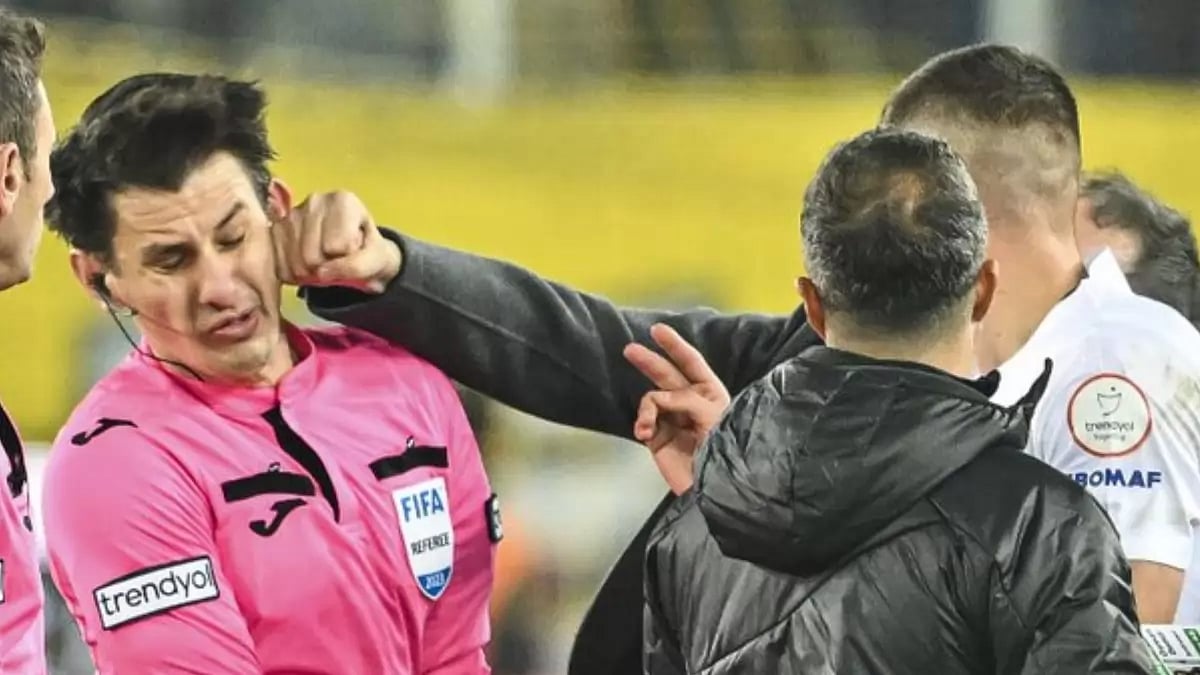 Turkey referee punched in the face by a club president