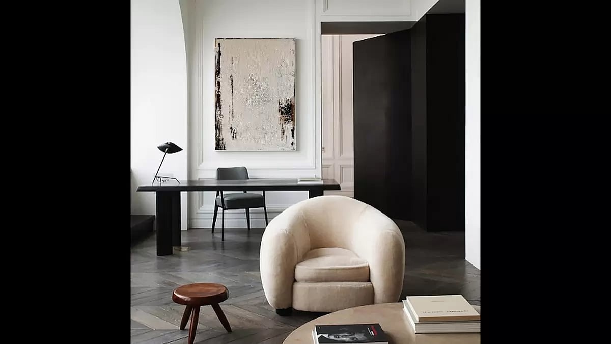 Ethereal Sands - A Beige Textured Oil Painting