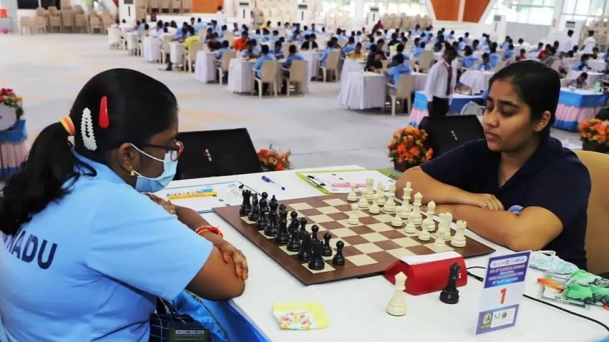 Bhagyashree Patil at the MPL 31st National Under 18 Girls Chess Championship in 2022