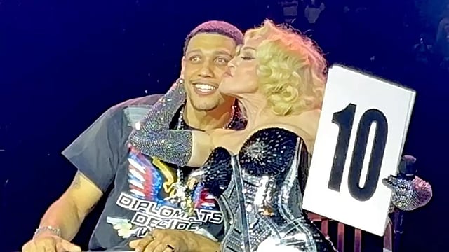 Madonna Kisses Boyfriend Josh Popper On Stage