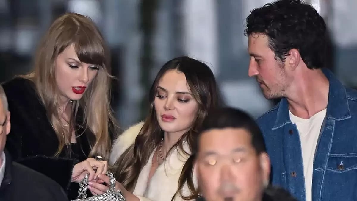 Taylor Swift flaunts ring to Miles Teller, Keleigh Sperry