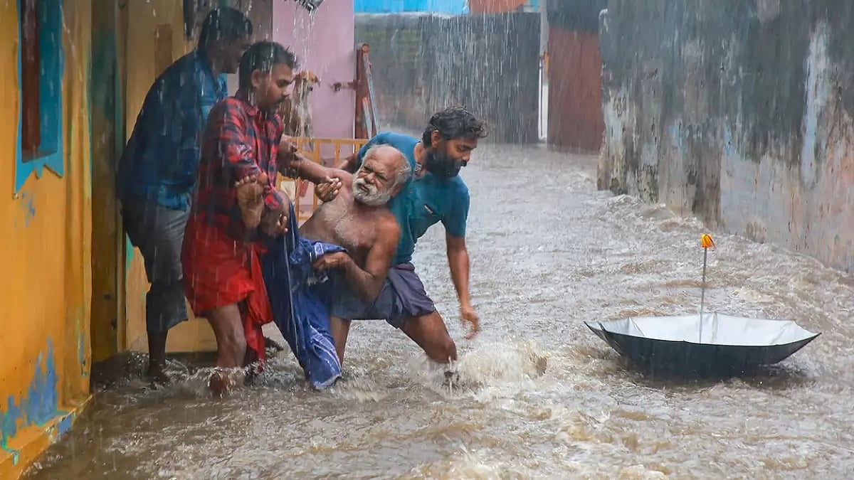 Heavy Rain Pounds Southern Tamil Nadu