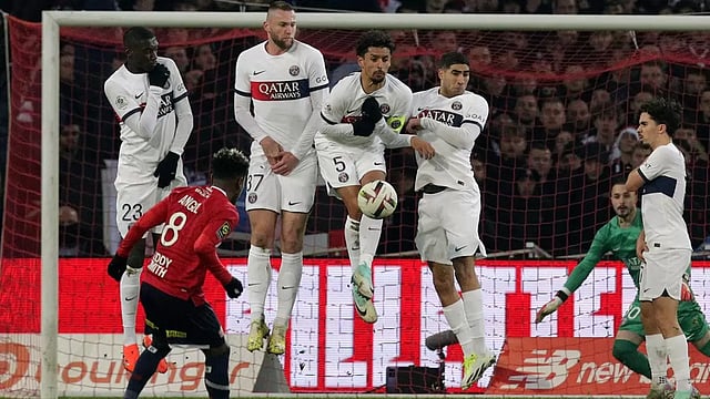 Ligue 1: Paris Saint-Germain's Winning Run Ended By Lille's Injury-Time Goal - In Pics