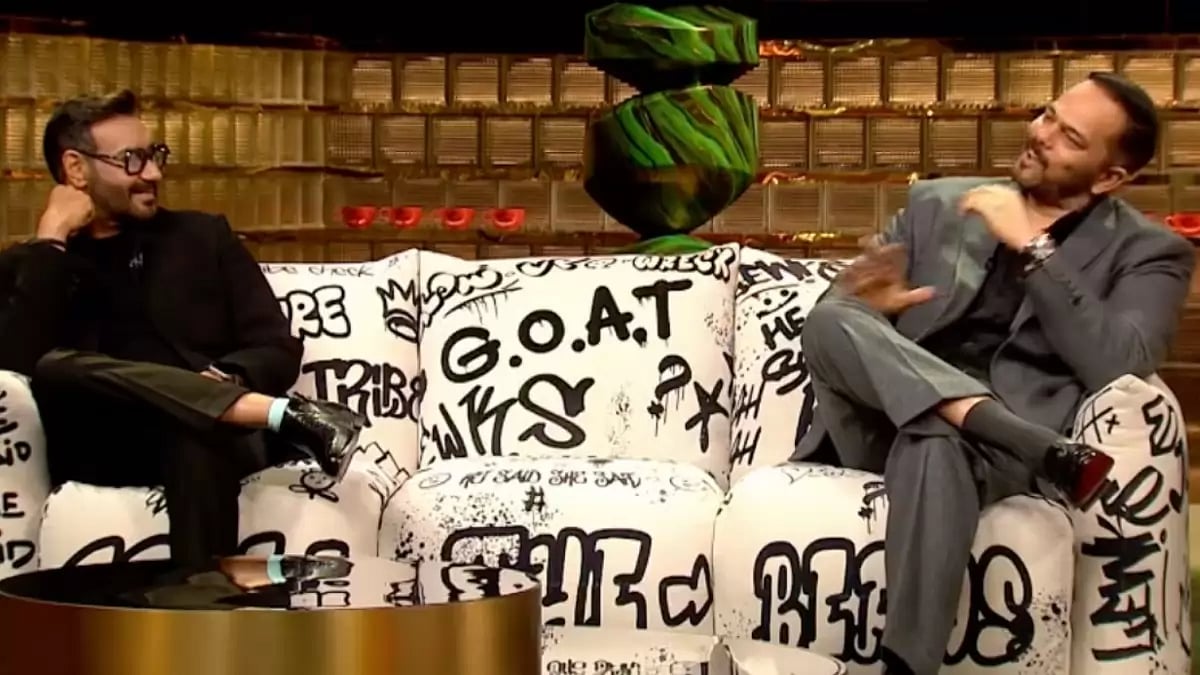 Ajay Devgn and Rohit Shetty on 'KWK 8'