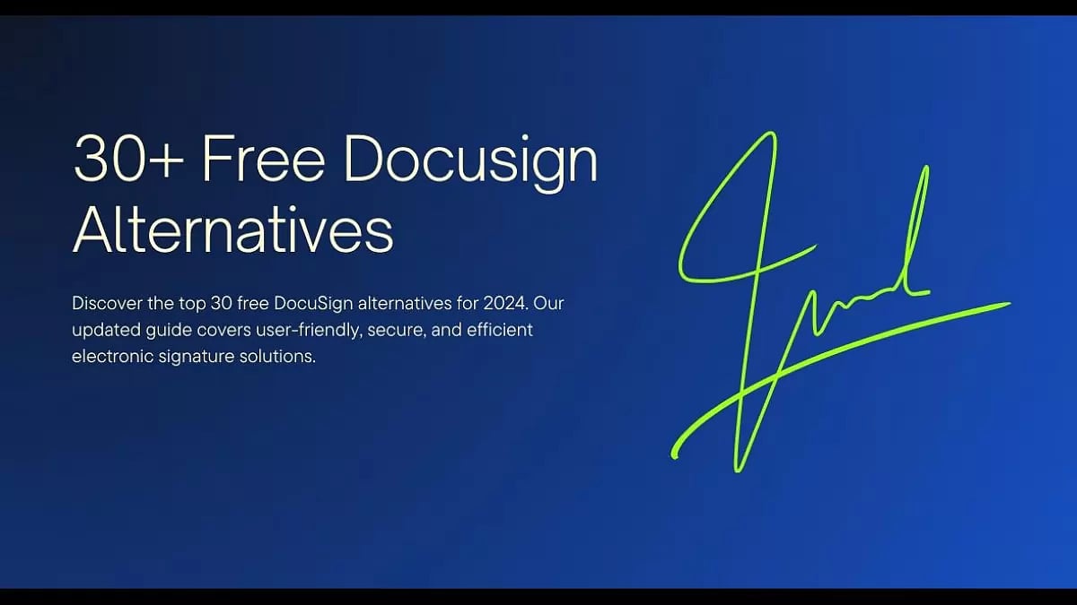 30 Free DocuSign Alternatives