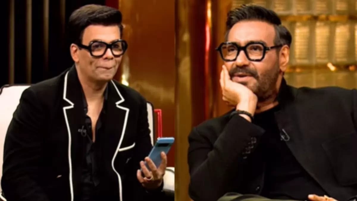 Ajay Devgan and Karan Johar
