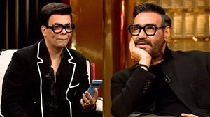 Ajay Devgan and Karan Johar