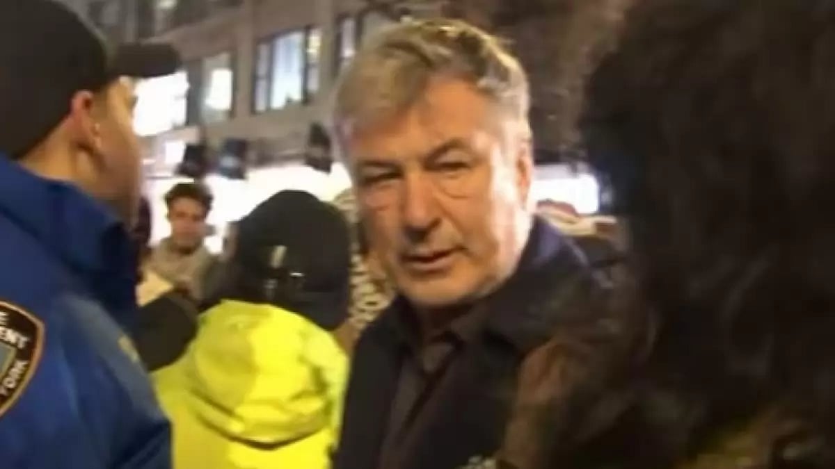 Alec Baldwin at the Demonstration