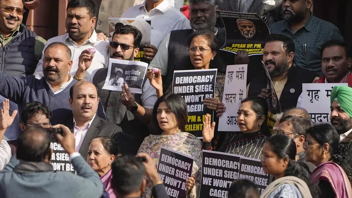 So far 141 members of Parliament have been suspended from Lok Sabha and Rajya Sabha combined. 