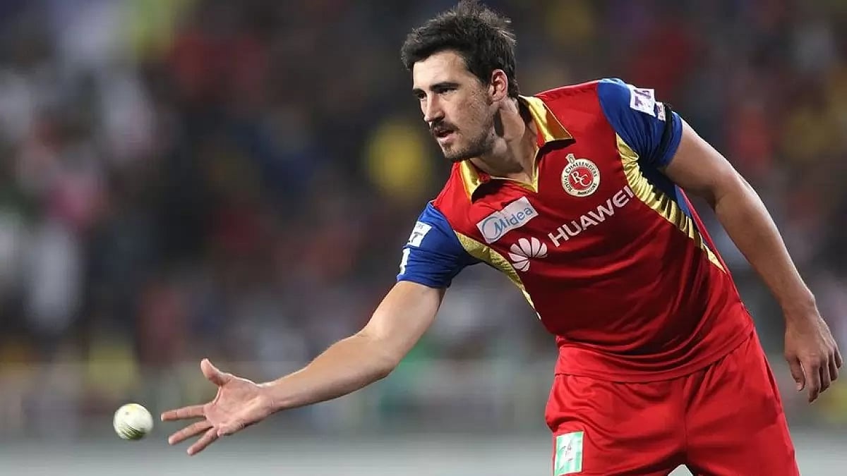 Mitchell Starc in a previous stint with Royal Challengers Bangalore