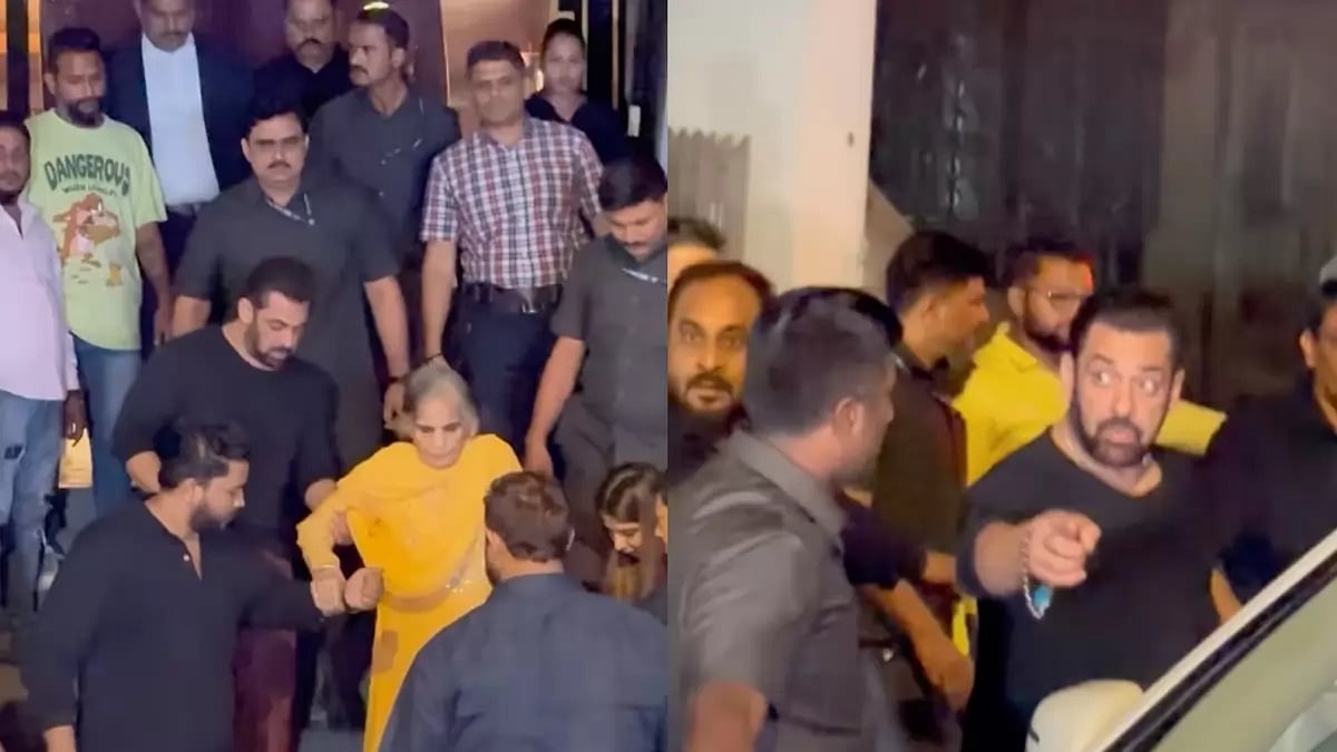 Salman Khan at Sohail Khan's birthday bash