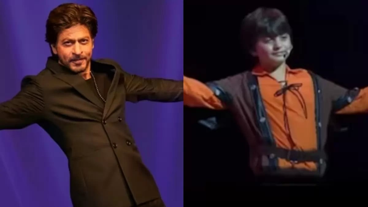 Shah Rukh Khan and his son AbRam Khan
