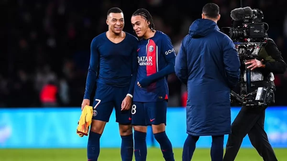 Kylian and Ethan Mbappe