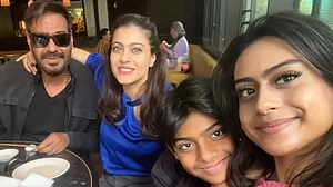 Ajay Devgn with his family