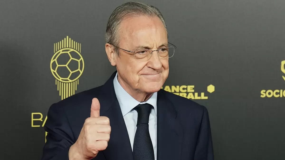 Real Madrid president Florentino Perez